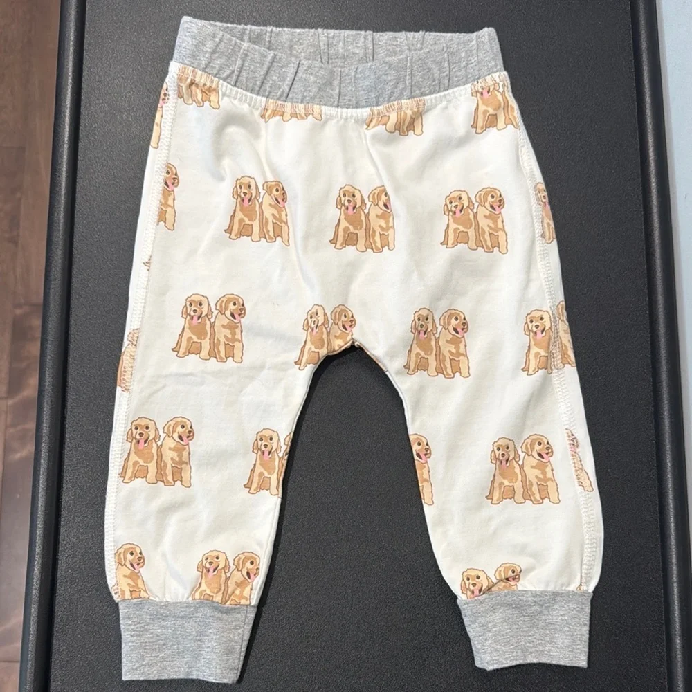 Monica + Andy Dog Print Groove Baby Pants 12-18 Months New NWOT